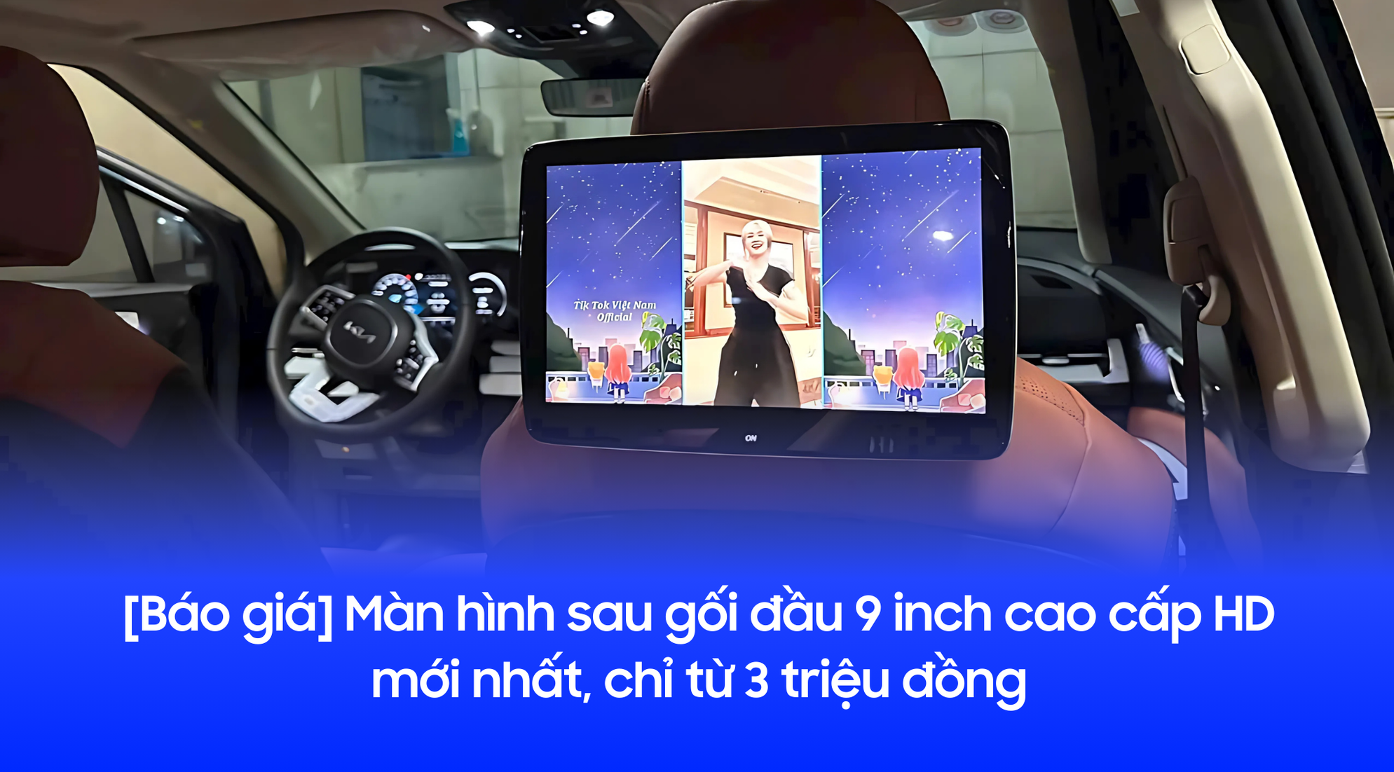 [Báo giá] Màn hình sau gối đầu 9 inch cao cấp HD mới nhất, chỉ từ 10 triệu đồng