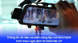 Thông tin về việc xe biển vàng lắp camera hành trình theo nghị định 10/2020/NĐ-CP