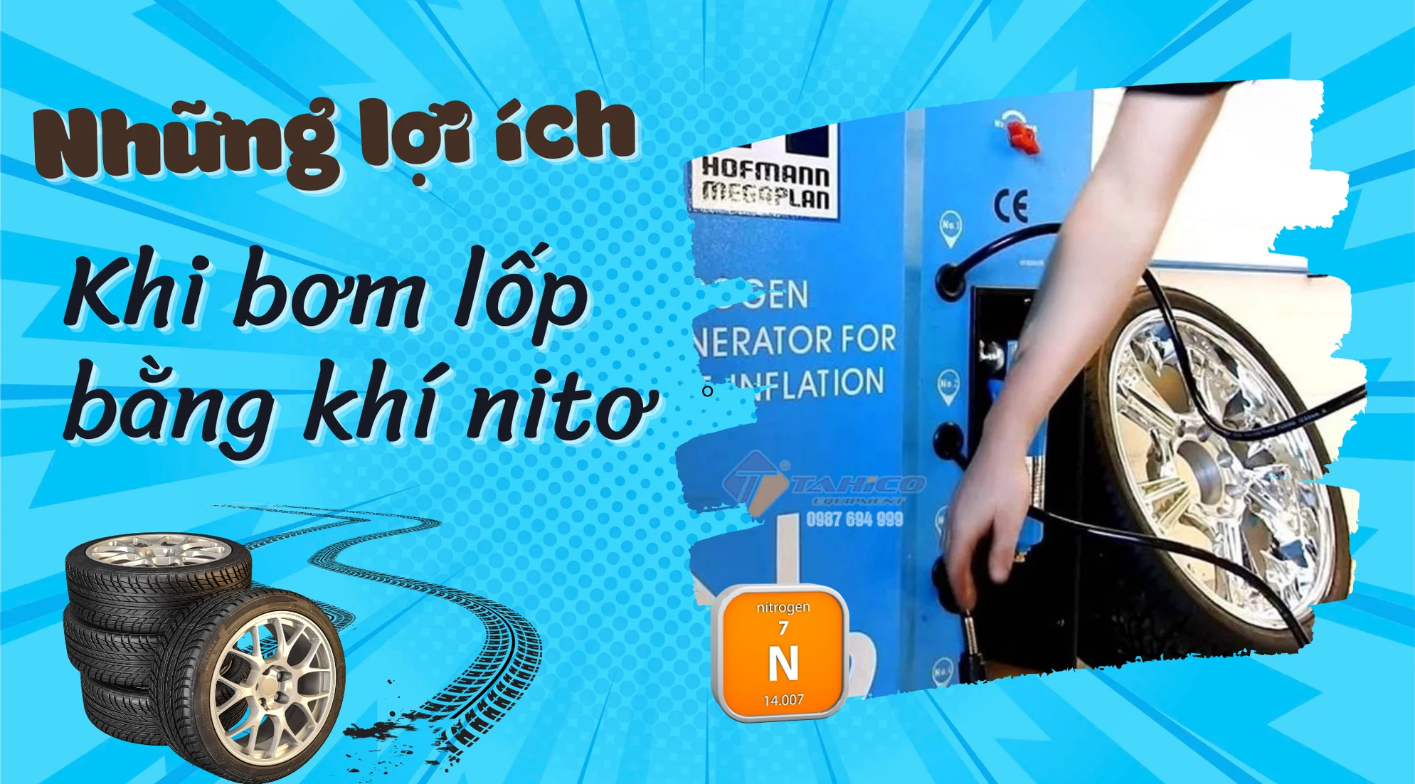 Những lợi ích khi bơm lốp bằng khí nitơ