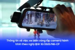 Thông tin về việc xe biển vàng lắp camera hành trình theo nghị định 10/2020/NĐ-CP